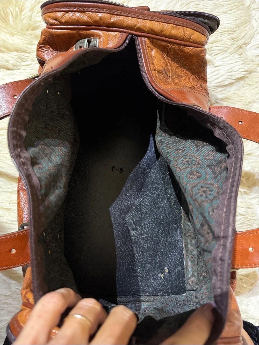 Authentic/ Genuine Leather Tote Bag 20”x10”x9